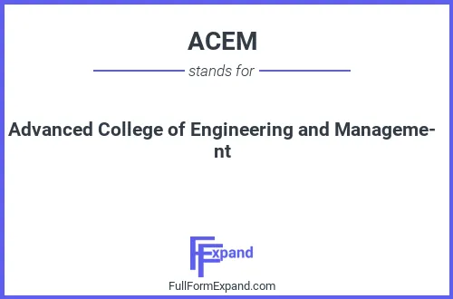 Full form of ACEM
