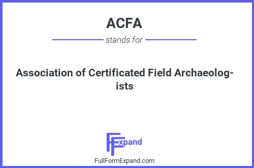 Full form of ACFA