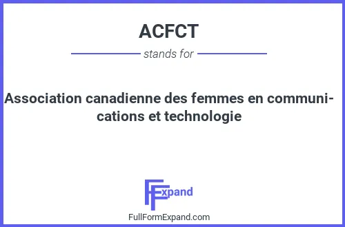 Full form of ACFCT