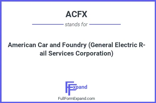 Full form of ACFX
