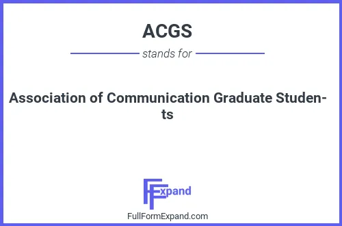 Full form of ACGS