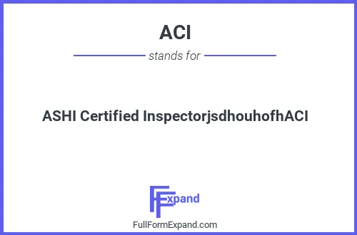 Full form of ACI
