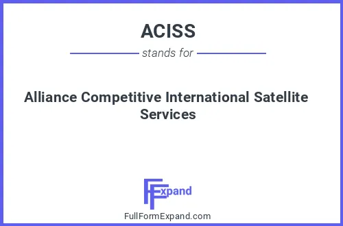 Full form of ACISS
