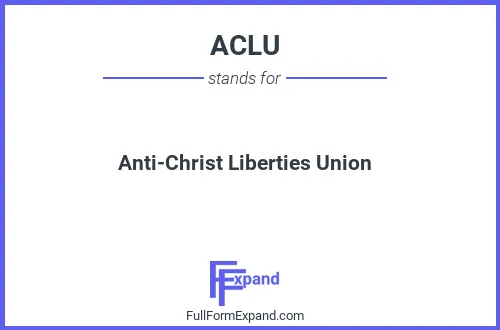Full form of ACLU
