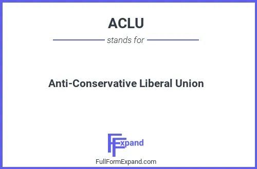 Full form of ACLU