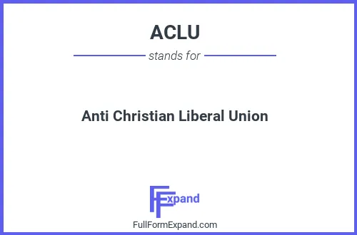 Full form of ACLU