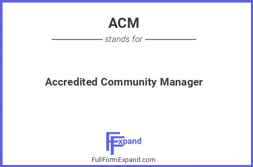Full form of ACM
