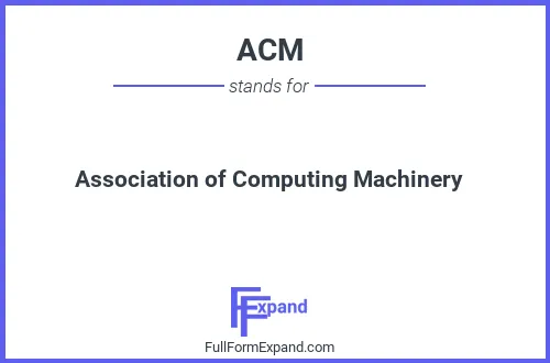 Full form of ACM