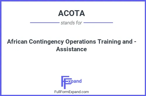 Full form of ACOTA