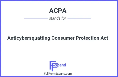 Full form of ACPA