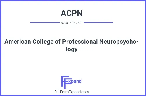 Full form of ACPN