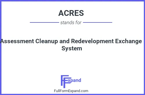 Full form of ACRES