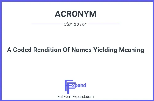Full form of ACRONYM