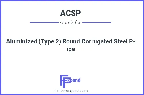 Full form of ACSP
