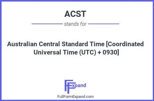 Full form of ACST