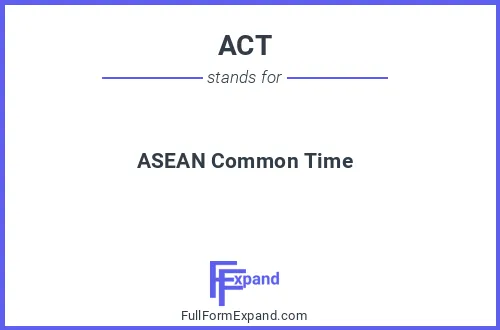 Full form of ACT