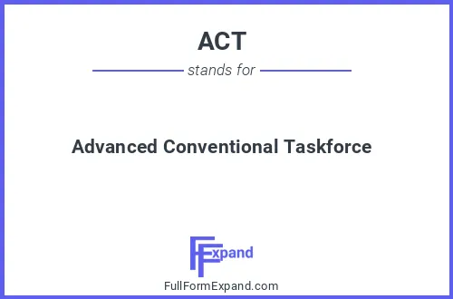 Full form of ACT