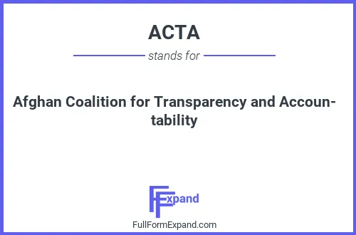 Full form of ACTA