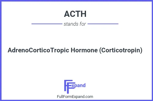 Full form of ACTH