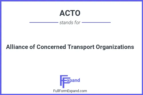 Full form of ACTO