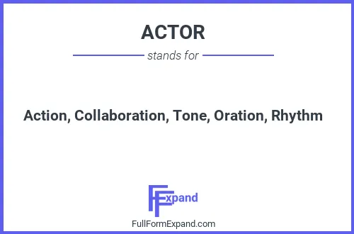 Full form of ACTOR