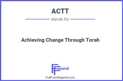 Full form of ACTT