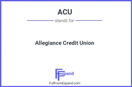 Full form of ACU
