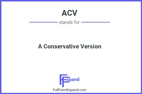 Full form of ACV