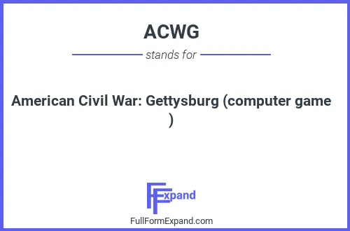 Full form of ACWG