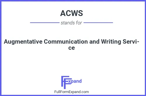 Full form of ACWS
