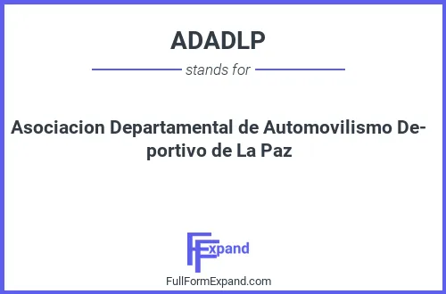 Full form of ADADLP