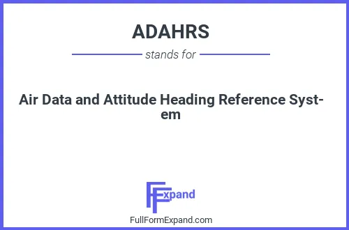 Full form of ADAHRS