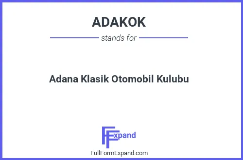 Full form of ADAKOK