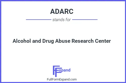 Full form of ADARC