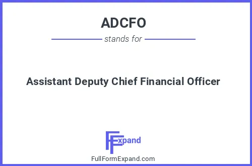 Full form of ADCFO