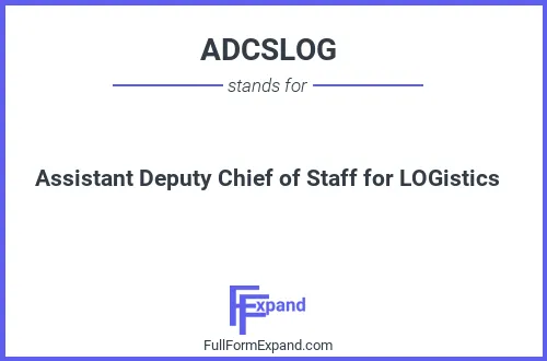 Full form of ADCSLOG