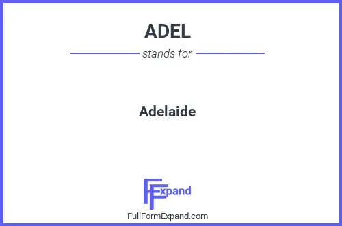 Full form of ADEL