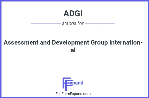 Full form of ADGI