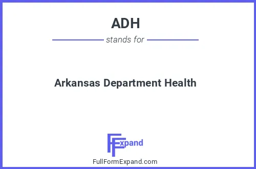 Full form of ADH