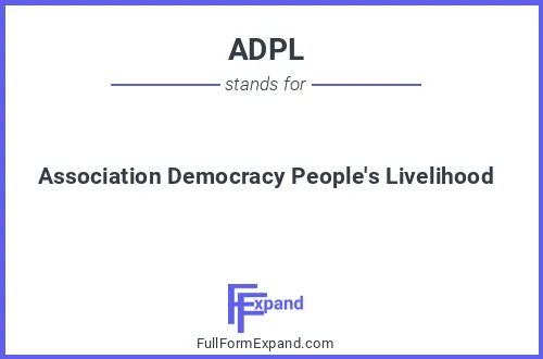 Full form of ADPL