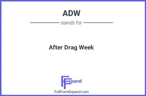 Full form of ADW