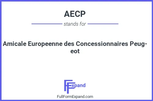 Full form of AECP