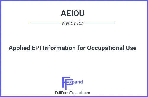 Full form of AEIOU