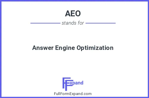 Full form of AEO