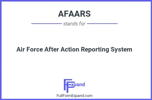 Full form of AFAARS