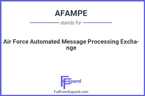 Full form of AFAMPE