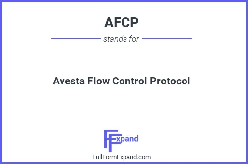 Full form of AFCP