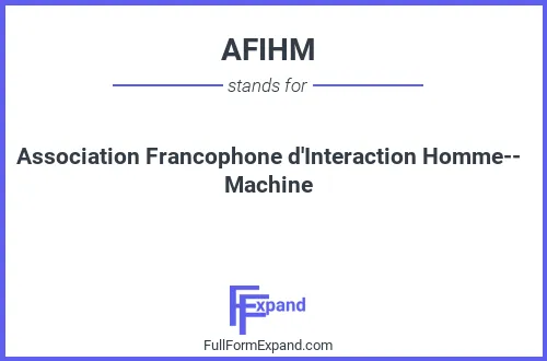 Full form of AFIHM