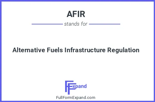 Full form of AFIR