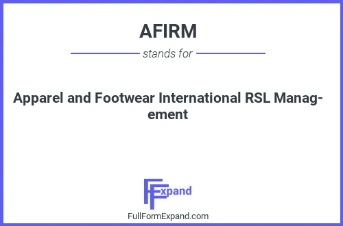 Full form of AFIRM
